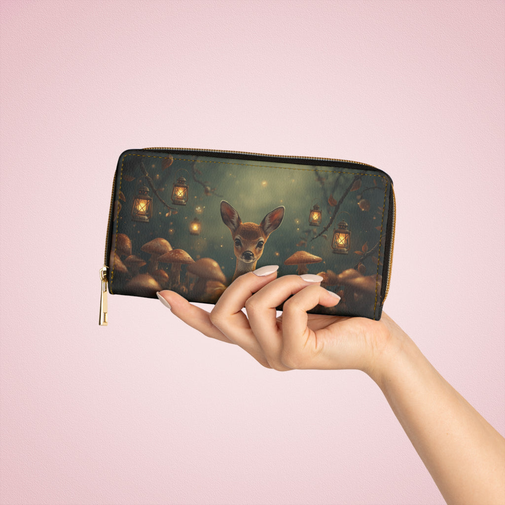 Deer Zipper Wallet