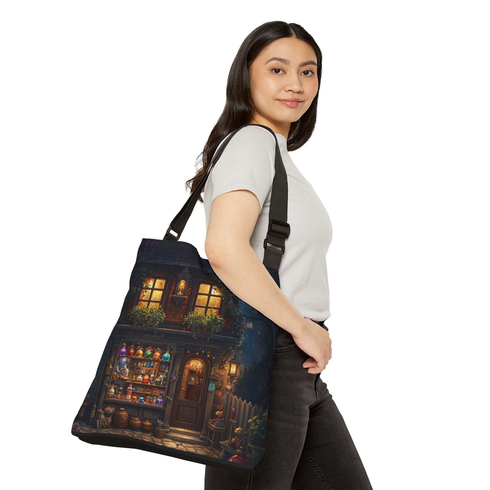 Magic Shop Nightscape Adjustable Tote Bag