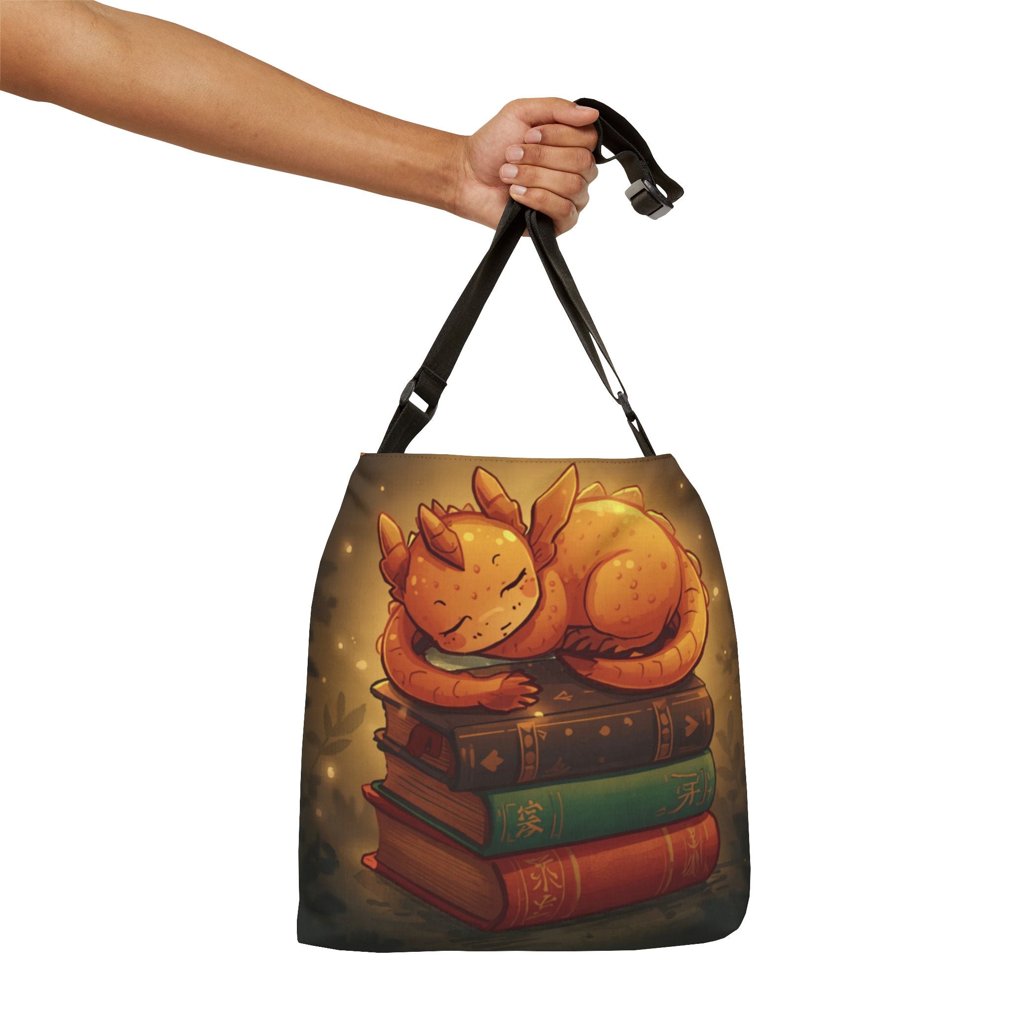Booklover Dragon Tote Bag