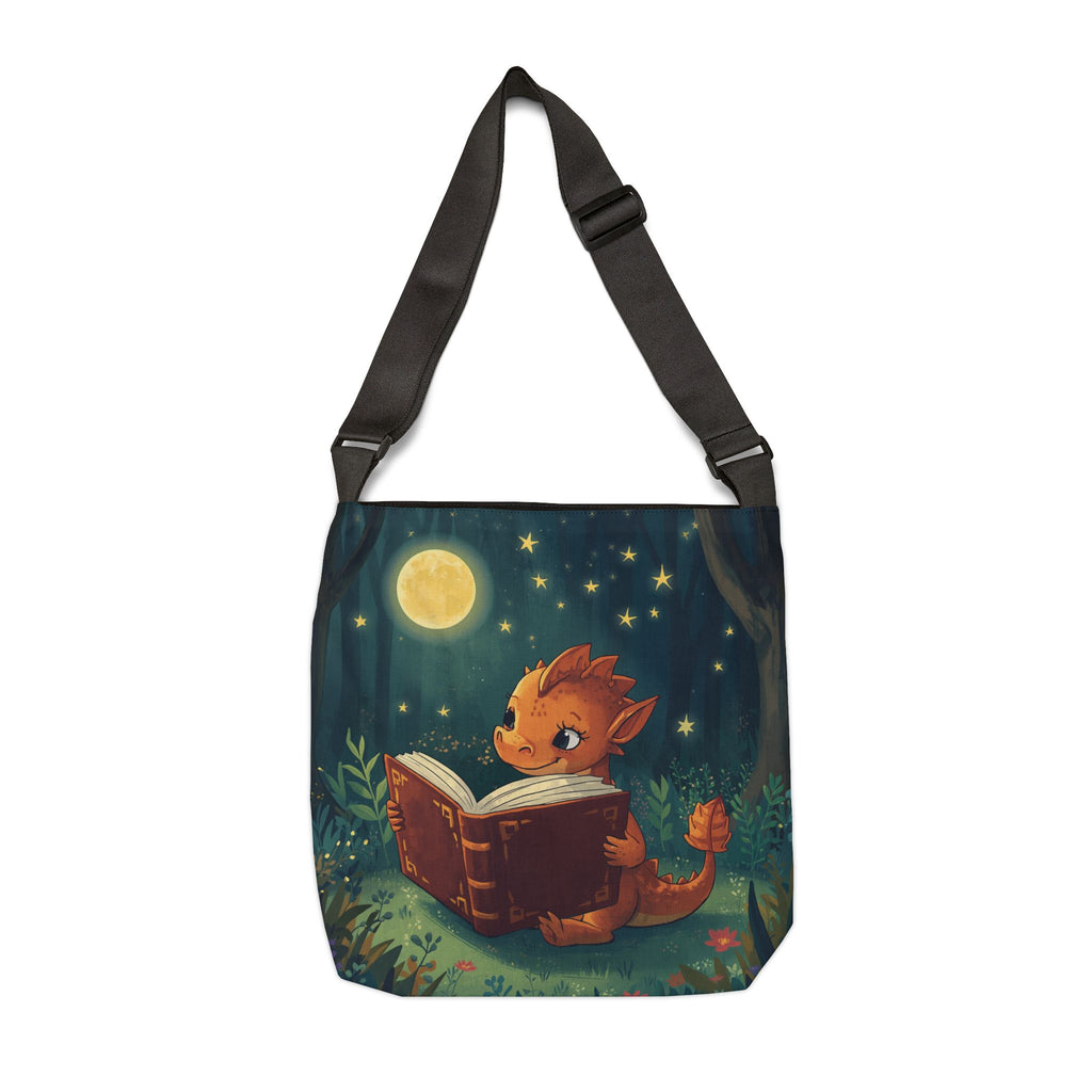 Nighttime Story Dragon Tote Bag — Adjustable Shoulder Tote